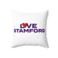 Love Stamford Spun Polyester Square Pillow