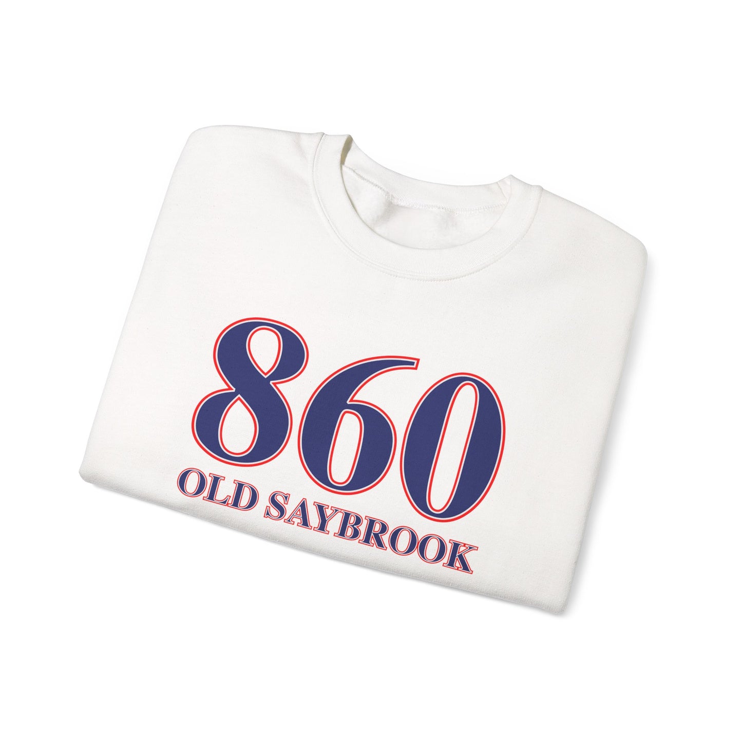 860 Old Saybrook Red White & Blue Unisex Heavy Blend™ Crewneck Sweatshirt