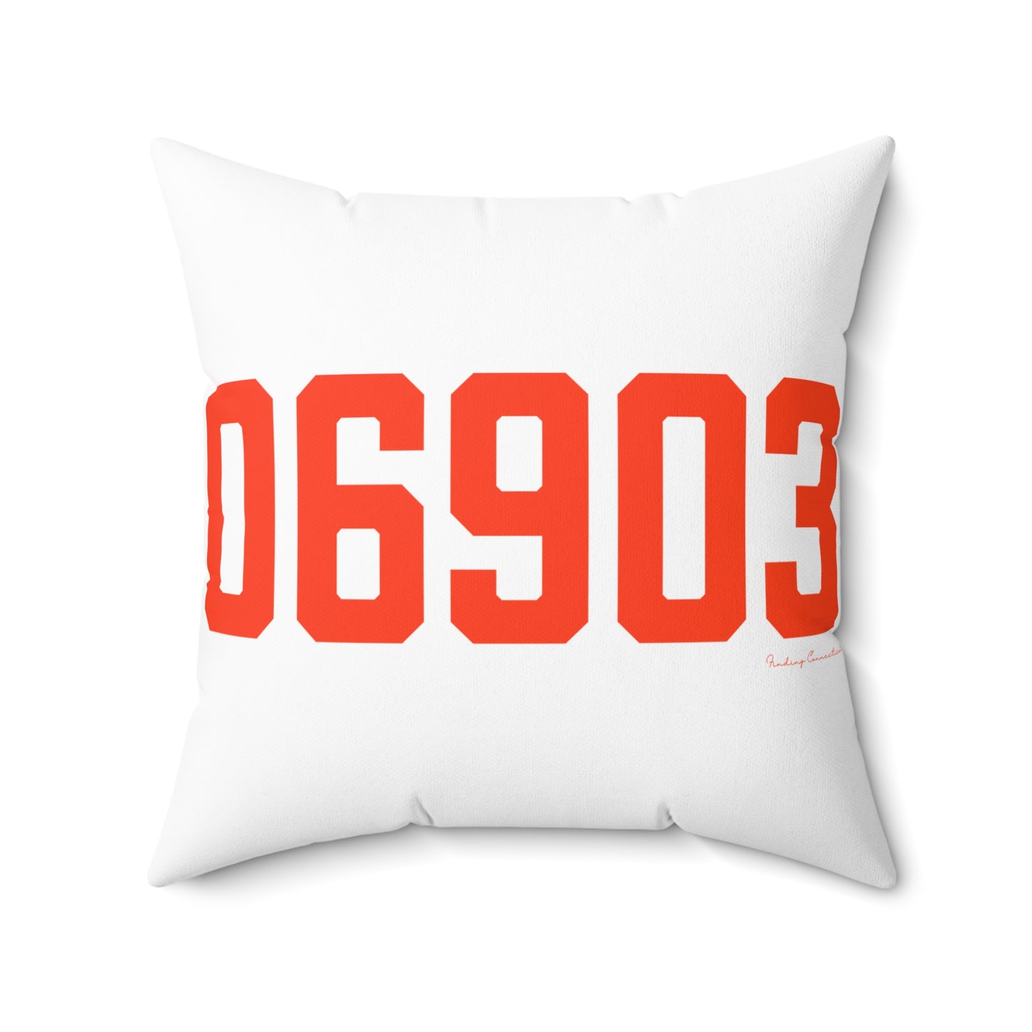 06903 Stamford Connecticut Zip Code Spun Polyester Square Pillow