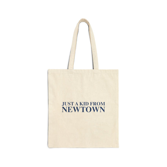 Just a kid from Newtown Cotton Canvas Tote Bag