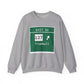 Vintage Merritt Parkway Exit 50 Sign Unisex Heavy Blend™ Crewneck Sweatshirt