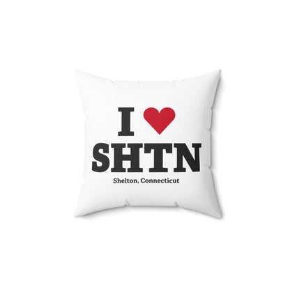 I Heart SHTN Spun Polyester Square Pillow