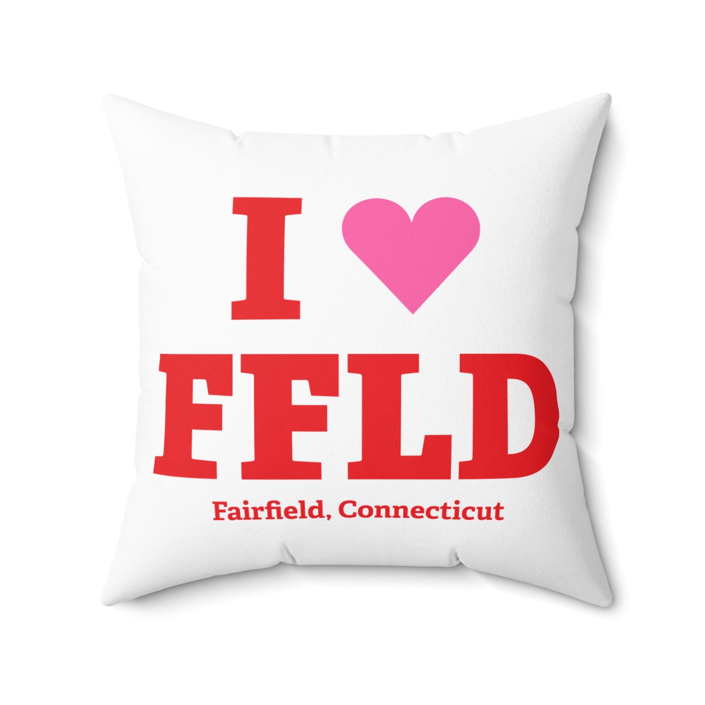I Heart FFLD Spun Polyester Square Pillow