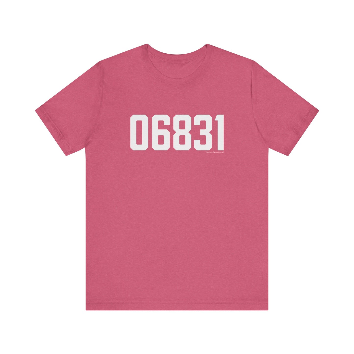 06831 - Greenwich CT Zip Code Unisex Jersey Short Sleeve T-Shirt