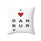 Danbury Vision Spun Polyester Square Pillow