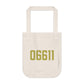 06611 Trumbull Connecticut Zip Code Organic Canvas Tote Bag