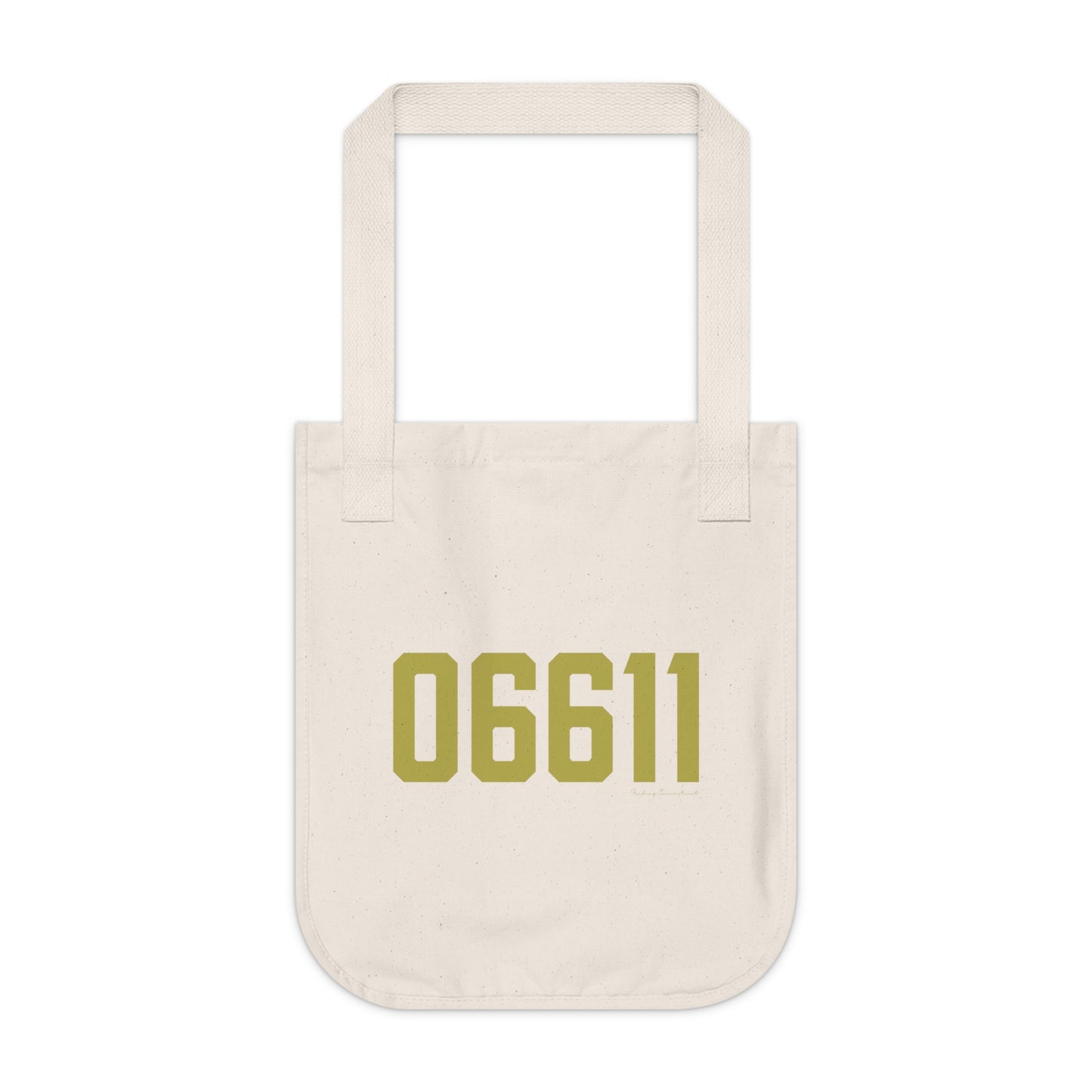 06611 Trumbull Connecticut Zip Code Organic Canvas Tote Bag