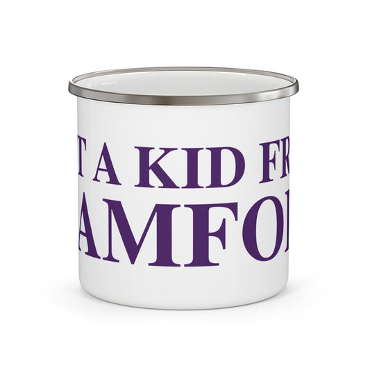 Just a kid from Stamford Enamel Camping Mug