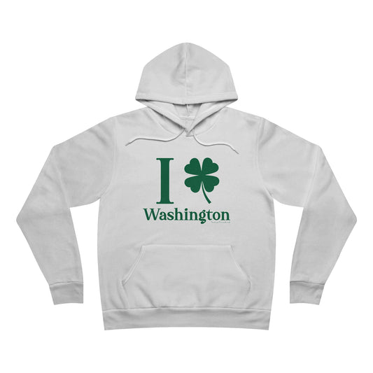 I Clover Washington Unisex Sponge Fleece Pullover Hoodie