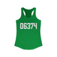 06374 Plainfield CT Zip Code Women's Ideal Racerback Tank Top