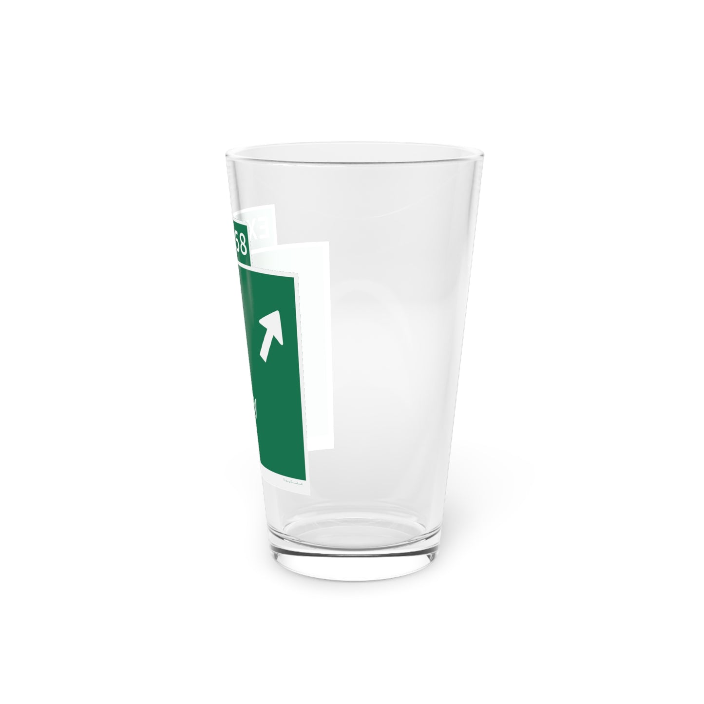 Vintage WCP Exit 56 Sign Pint Glass, 16oz