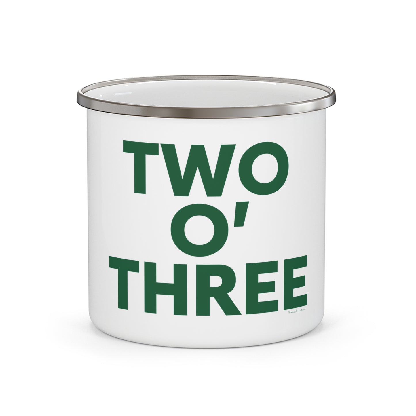 Two O’ Three Enamel Camping Mug Lucky Green – St. Patrick’s Day