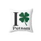 I Clover Putnam Spun Polyester Square Pillow