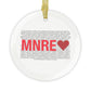 Monroe Love Glass Ornaments