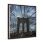In the middle of the bridge Gallery Canvas Wraps, Square Frame