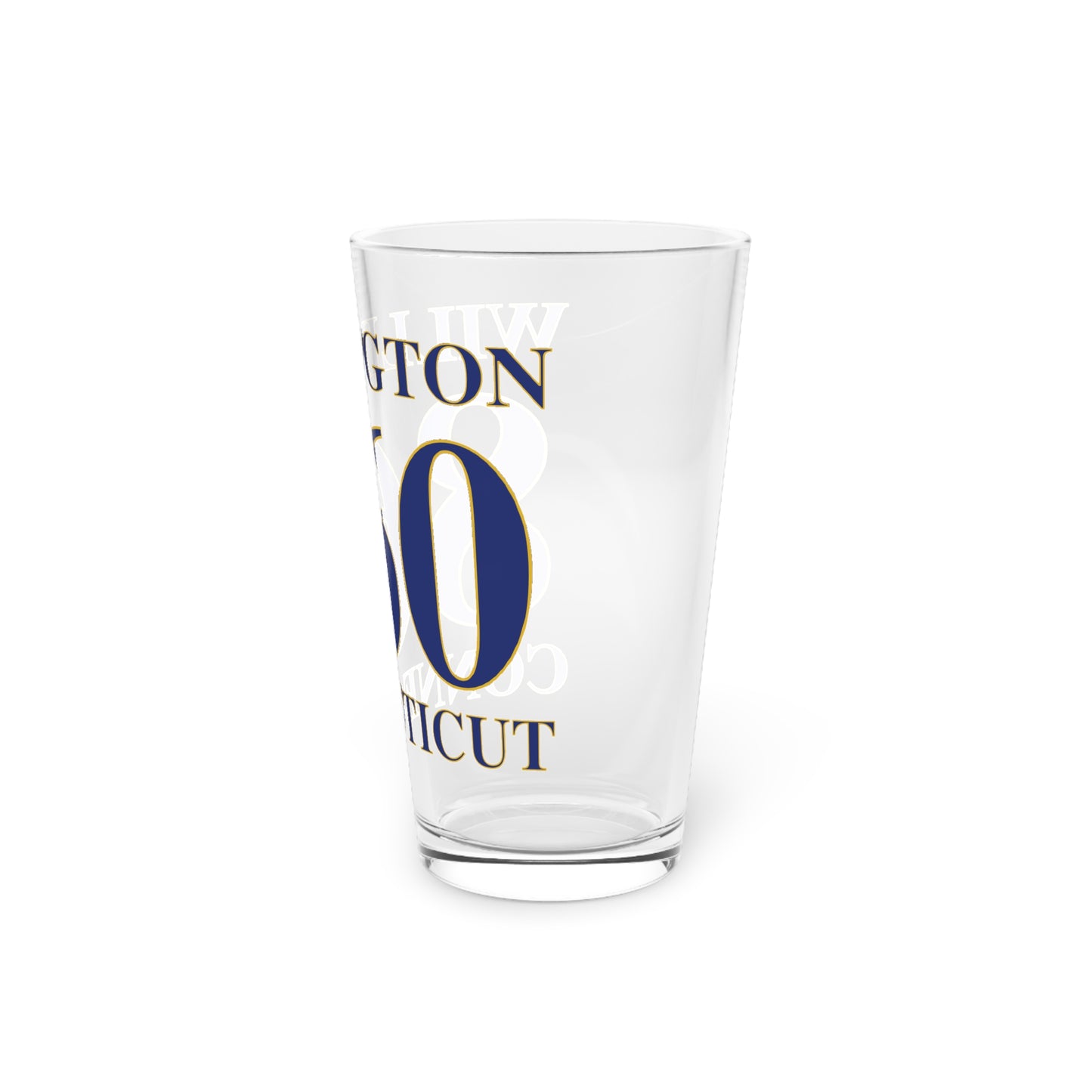 Willington 860 Connecticut Pint Glass, 16oz