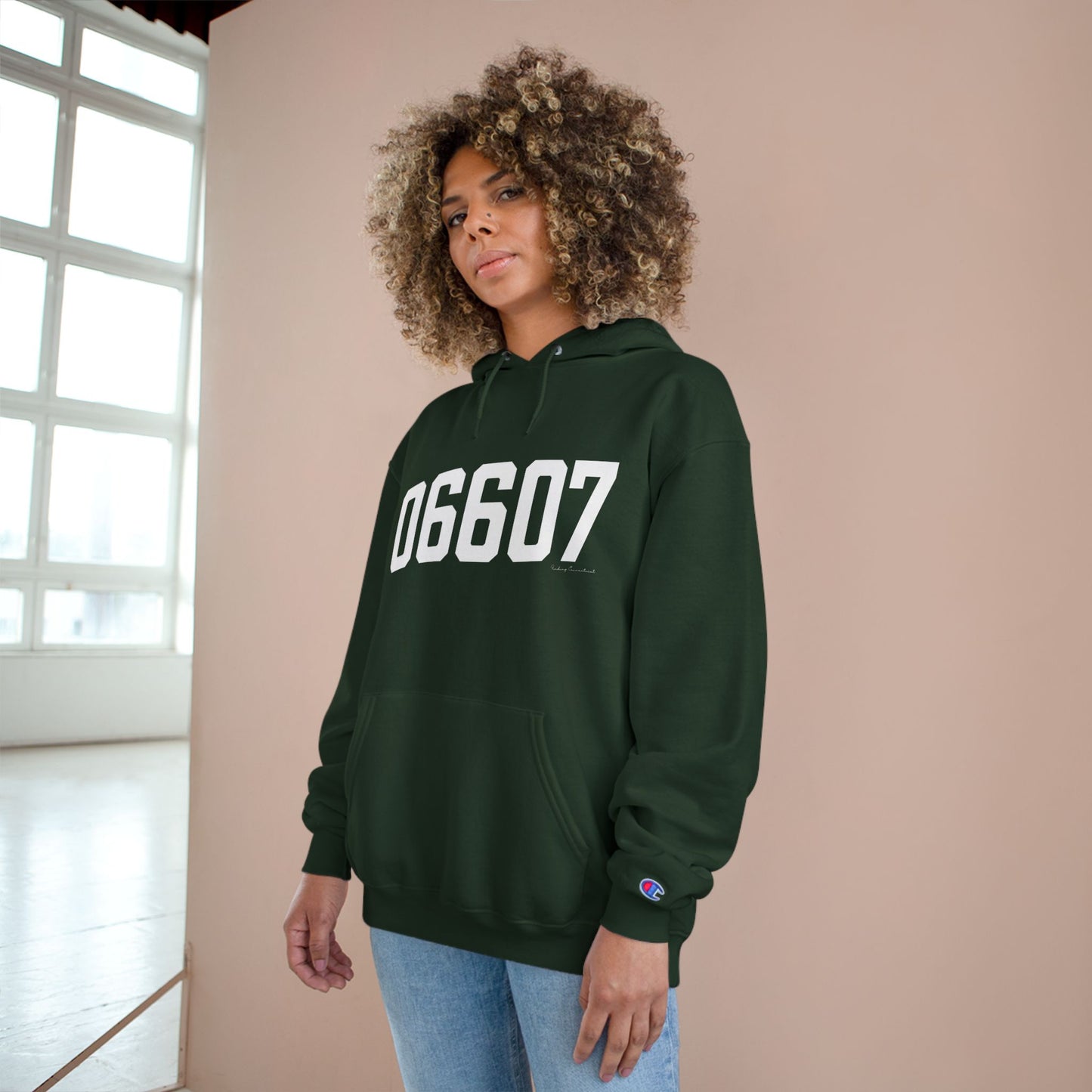 06607 Bridgeport CT Zip Code Champion Hoodie Sweatshirt