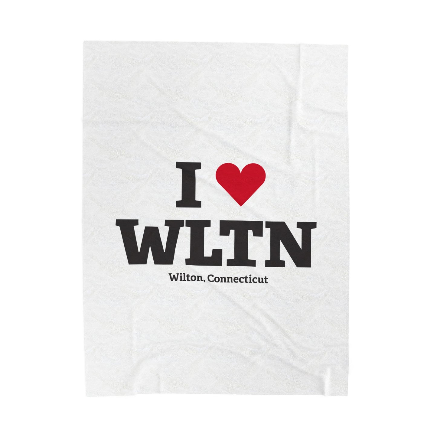 I Heart WLTN Velveteen Plush Blanket