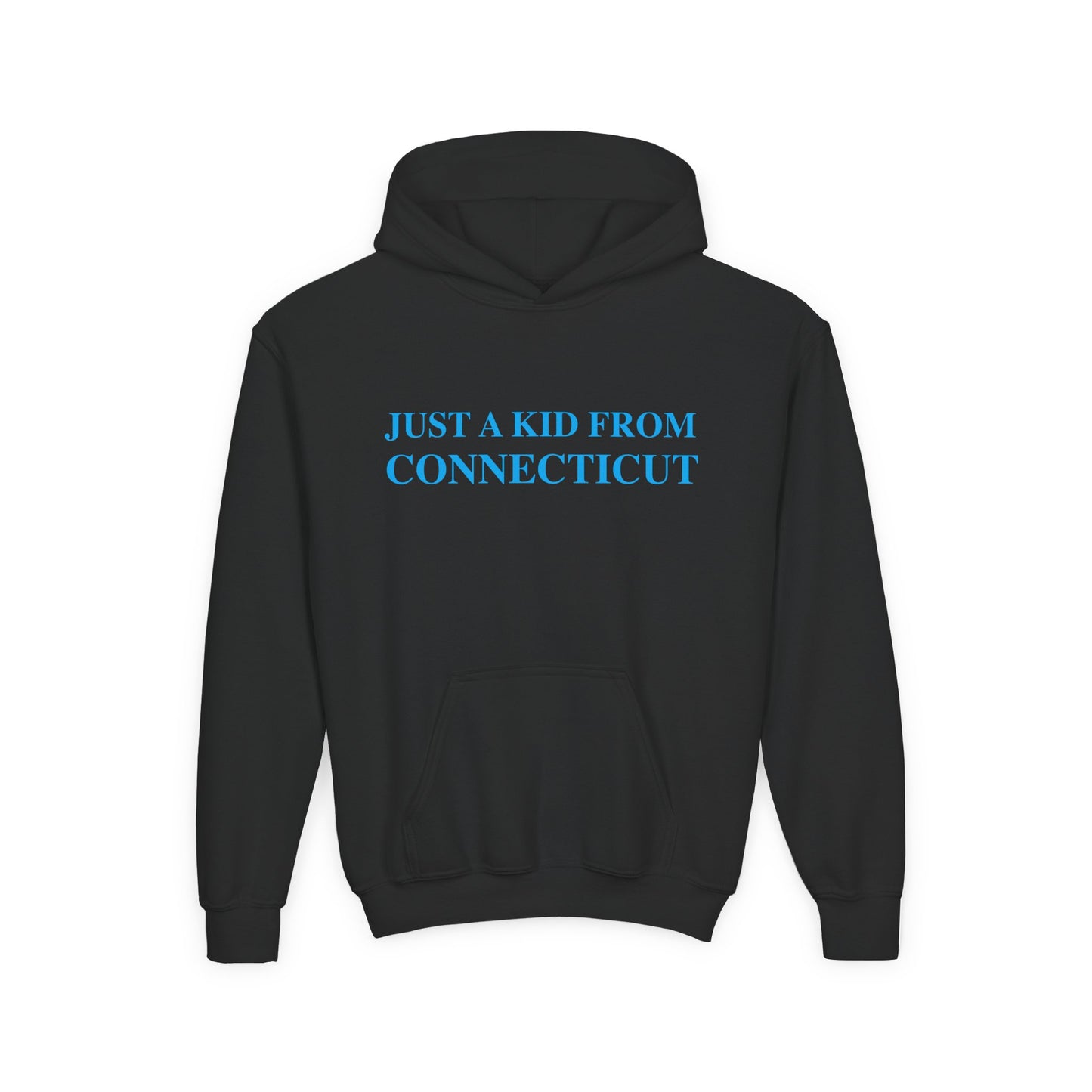 Just a kid from Connecticut Youth Heavy Blend Hooded Sweatshirt