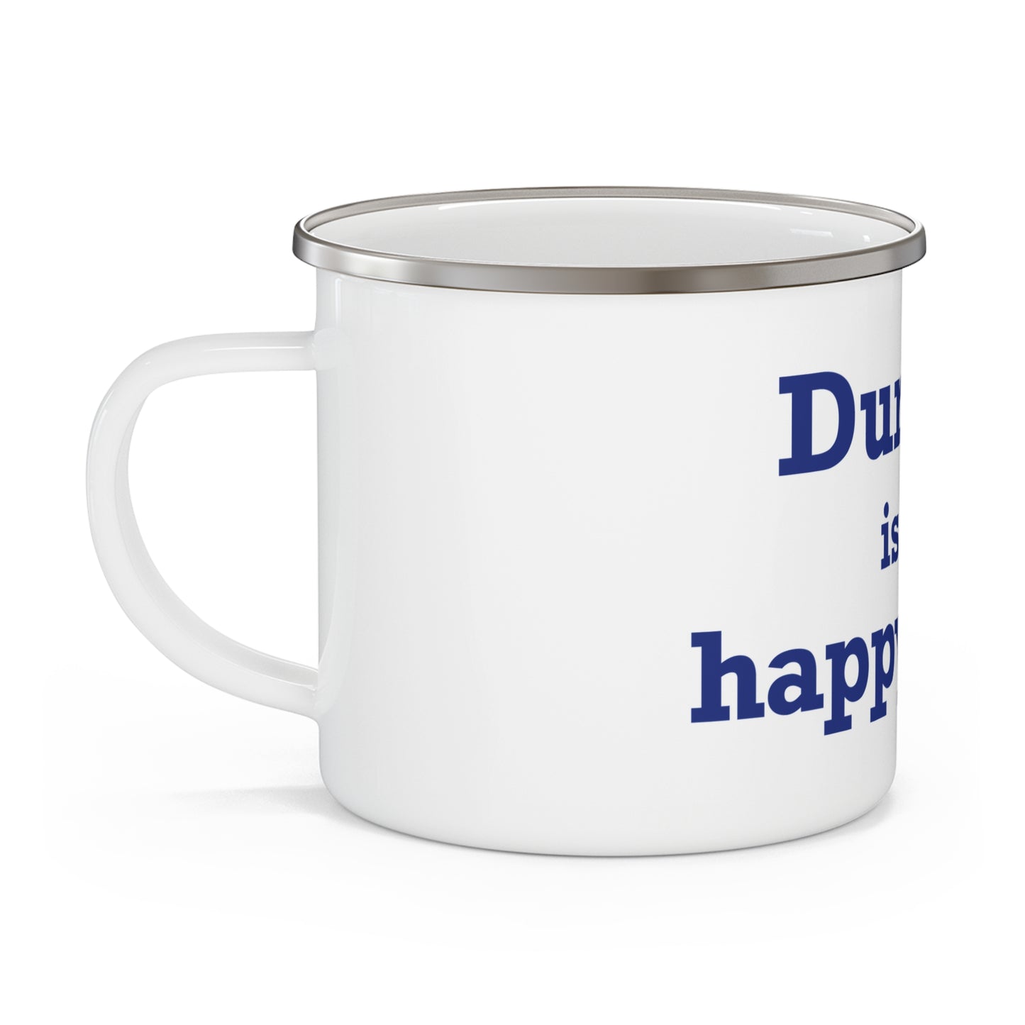 Durham is My Happy Place Enamel Camping Mug
