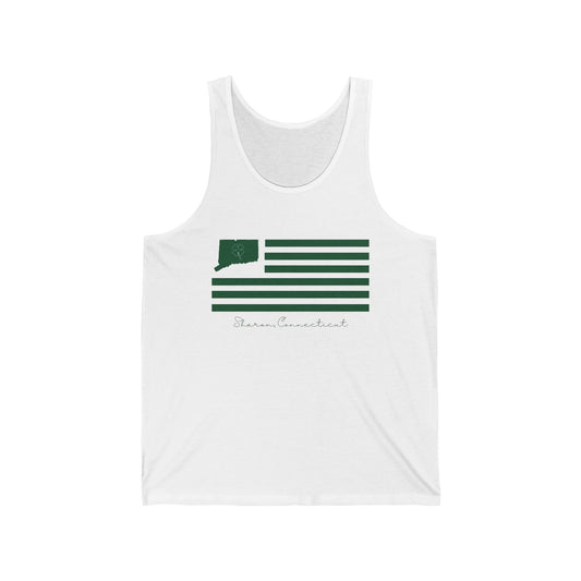 Sharon Connecticut St. Patrick’s Day Flag Unisex Jersey Tank Top