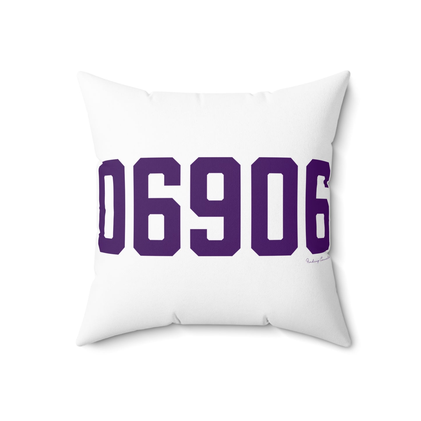 06906 Stamford Connecticut Zip Code Spun Polyester Square Pillow