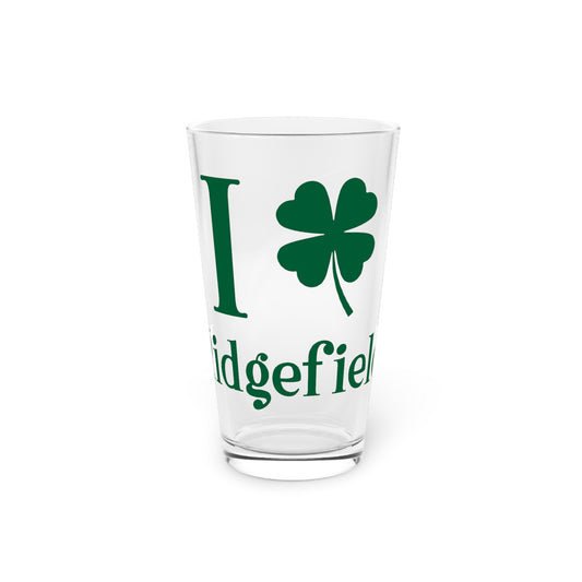 I Clover Ridgefield Pint Glass, 16oz