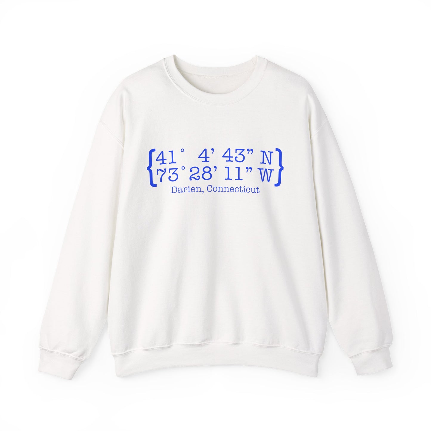 Darien Coordinates Unisex Heavy Blend™ Crewneck Sweatshirt