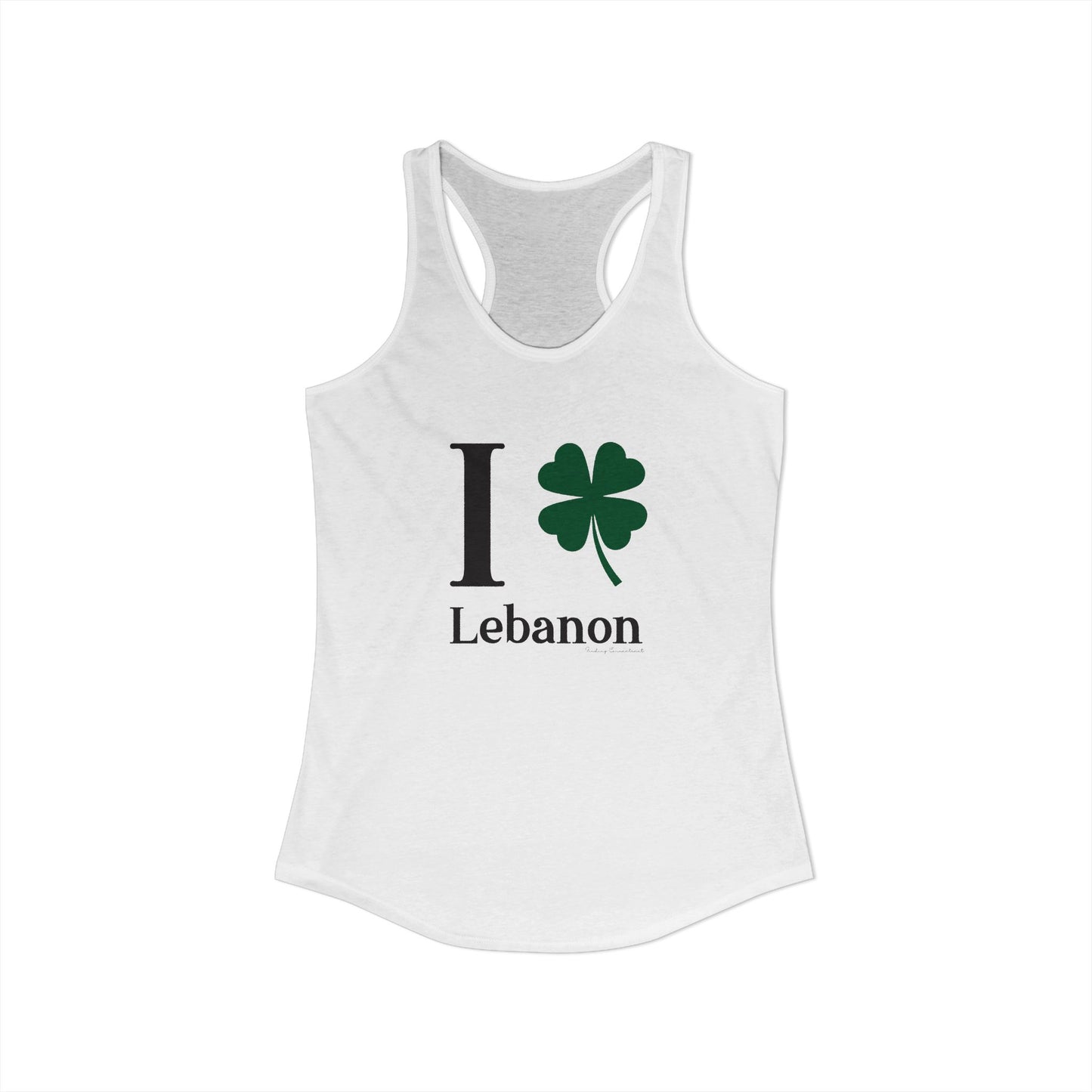 I Clover Lebanon Women's Ideal Racerback Tank Top