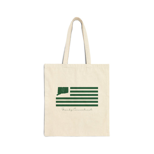 Granby Connecticut St. Patrick’s Day Flag Cotton Canvas Tote Bag