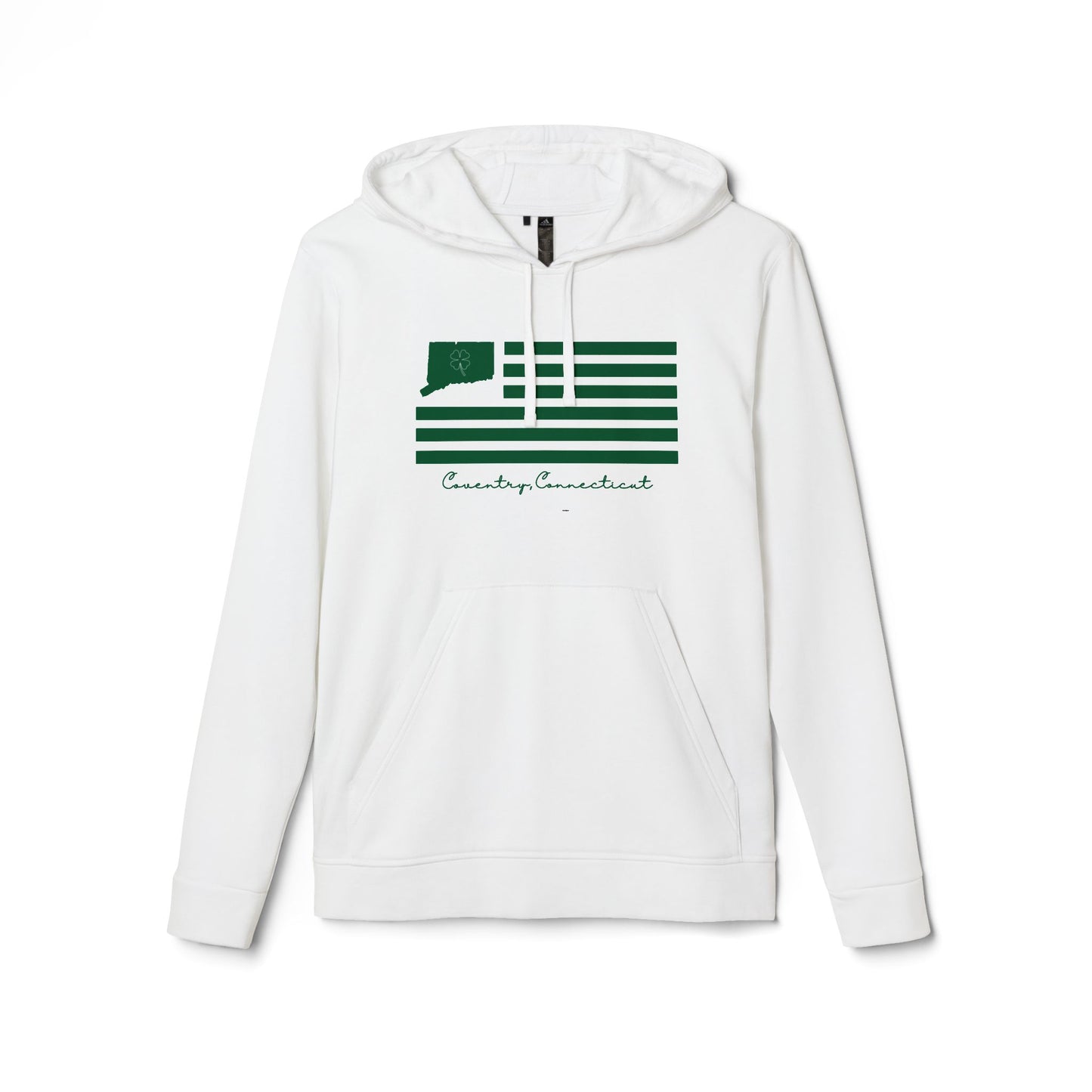 Coventry Connecticut St. Patrick’s Day Flag adidas Unisex Fleece Hoodie