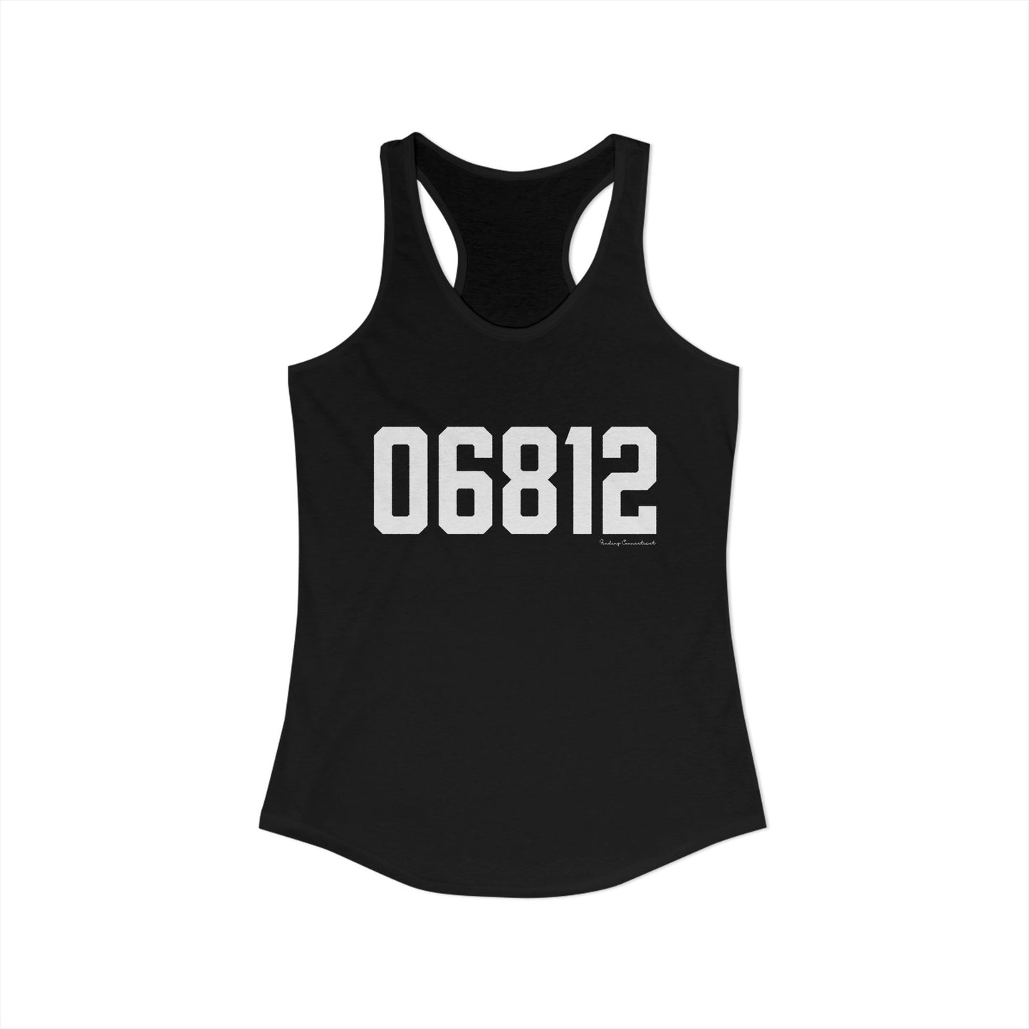 06812 New Fairfield CT Zip Code Women's Ideal Racerback Tank Top
