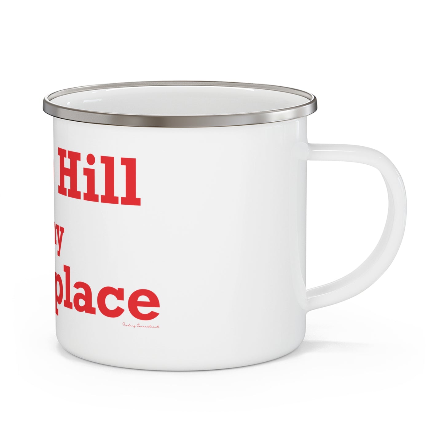 Sasco Hill is My Happy Place Enamel Camping Mug