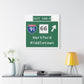 Vintage WCP Exit 68-NE Sign Matte Canvas, Stretched, 1.25"