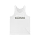 Just a kid from Barkhamsted Unisex Jersey Tank Top