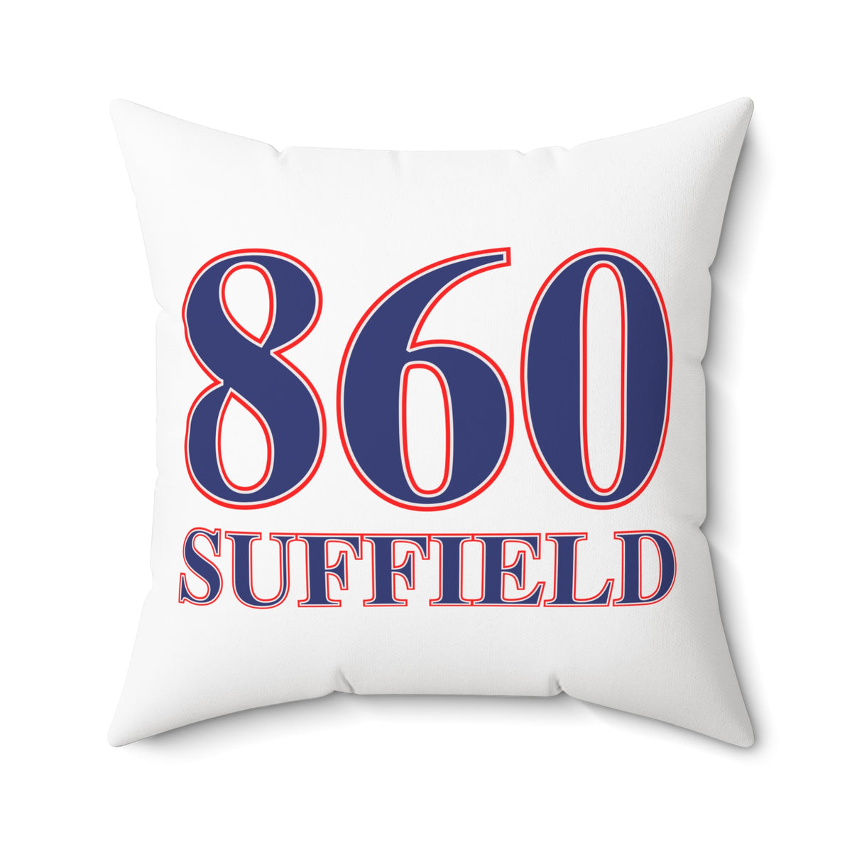 860 Suffield Red, White & Blue Spun Polyester Square Pillow