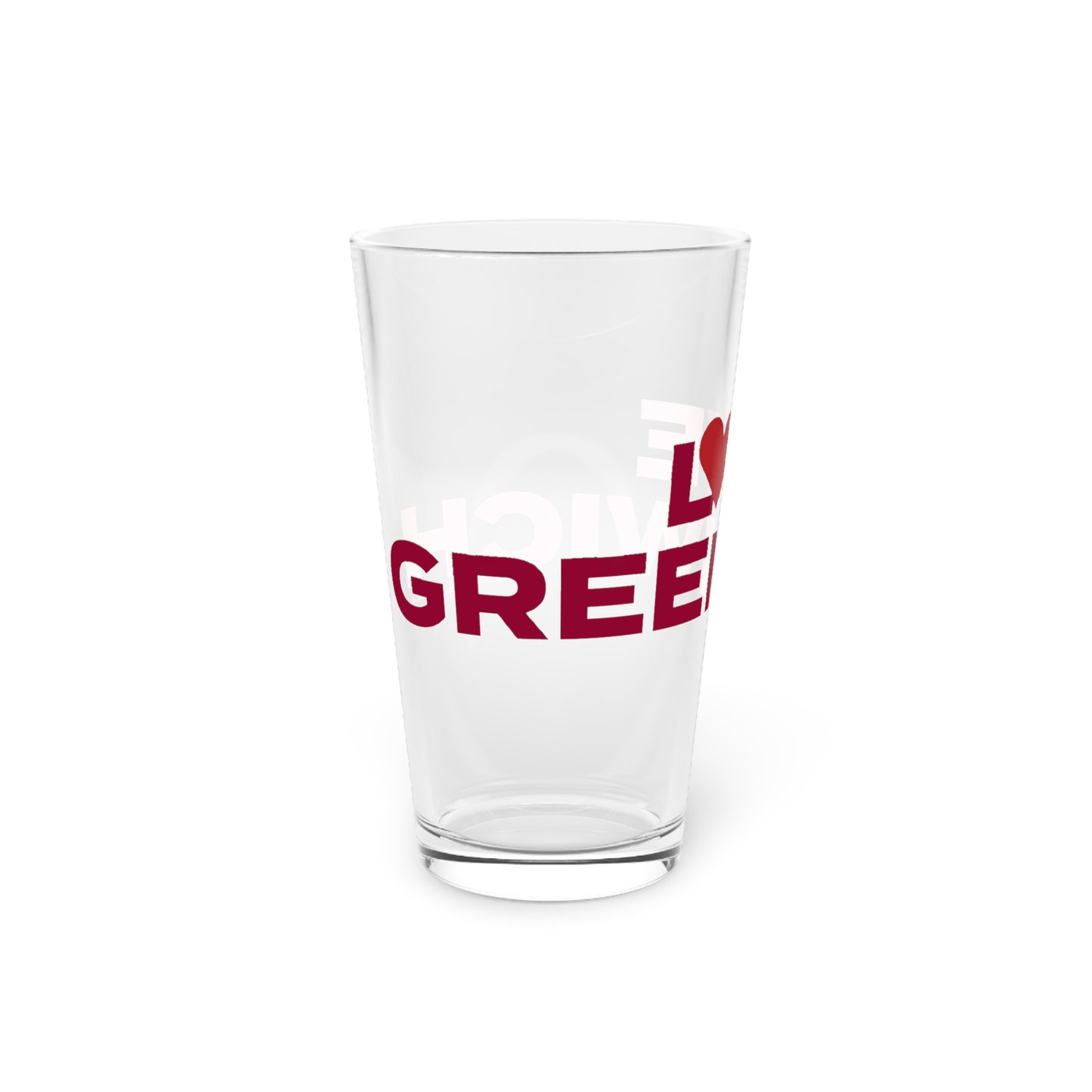 Love Greenwich Pint Glass, 16oz
