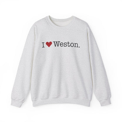 I Heart Weston. Unisex Heavy Blend™ Crewneck Sweatshirt