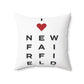 New Fairfield Vision Spun Polyester Square Pillow