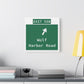 Vintage WCP Exit 55B Sign Matte Canvas, Stretched, 1.25"