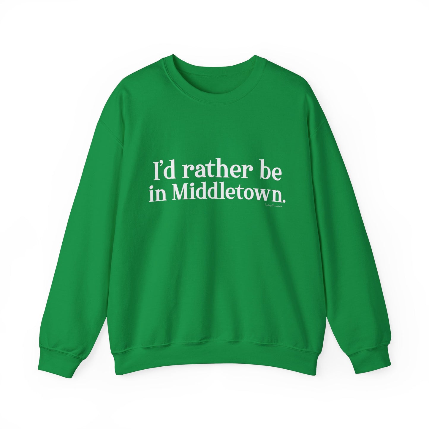 I'd rather be in Middletown. Unisex Heavy Blend™ Crewneck Sweatshirt