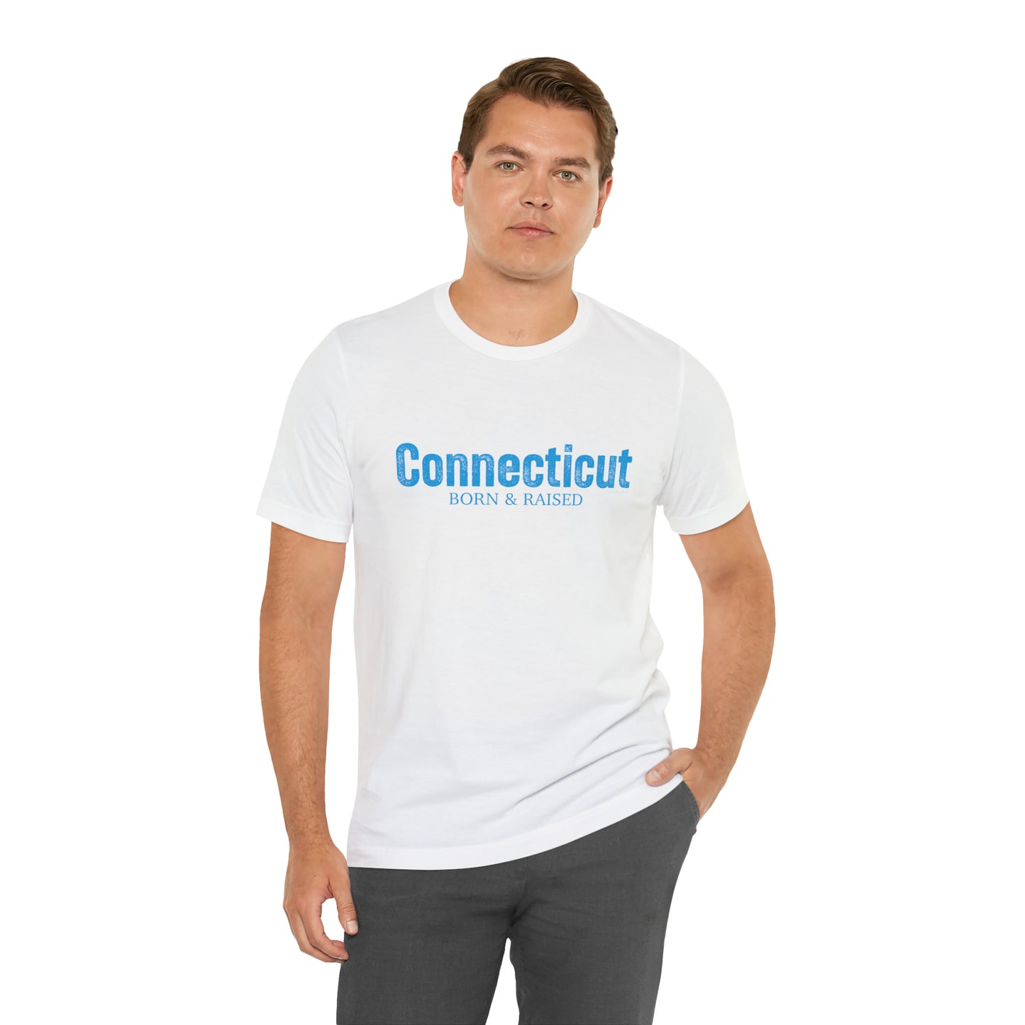 Connecticut Born & Raised Unisex Jersey Short Sleeve Tee