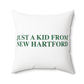 Just a kid from New Hartford Polyester Square Pillow
