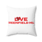 Love Greenfield Hill Spun Polyester Square Pillow