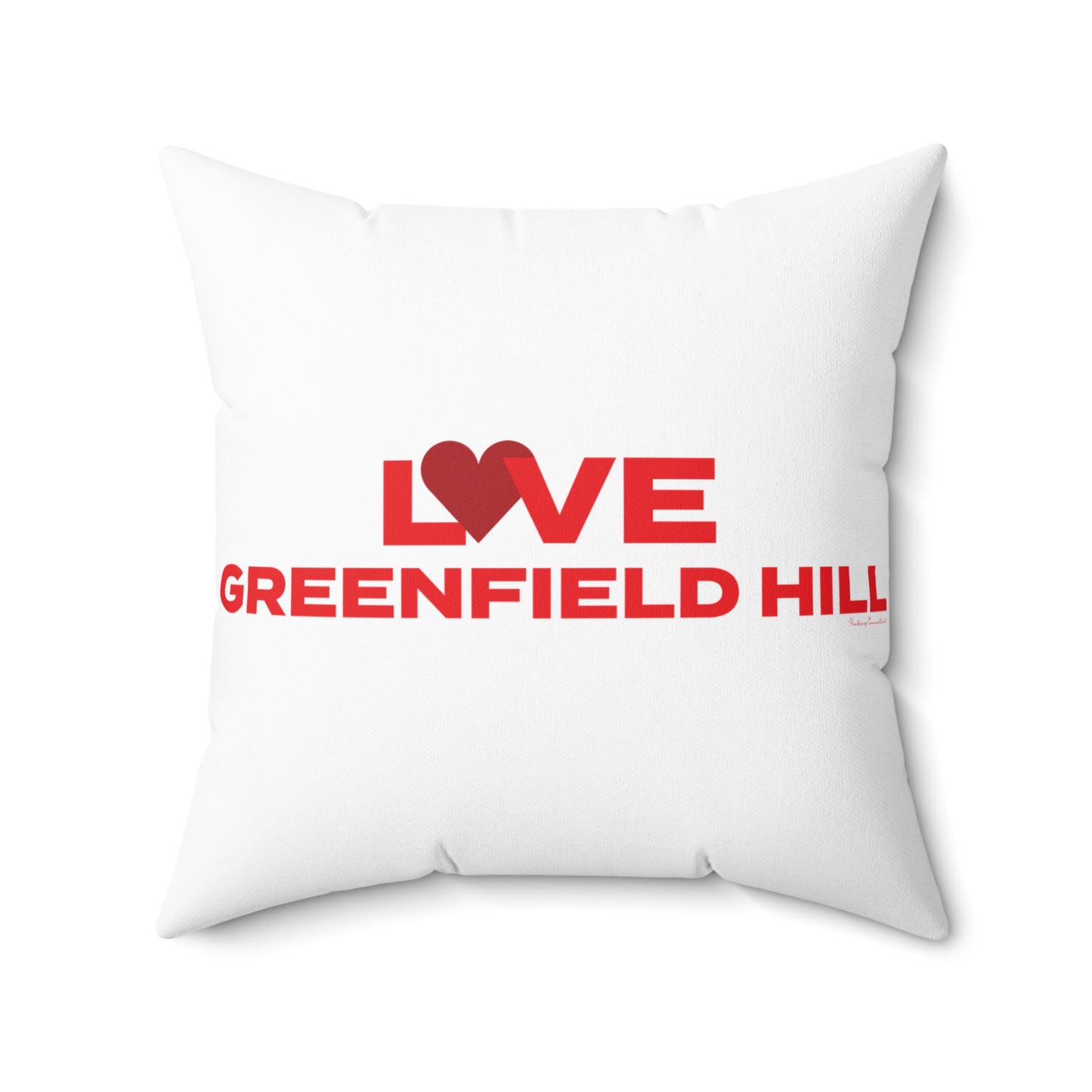 Love Greenfield Hill Spun Polyester Square Pillow