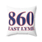860 East Lyme Red, White & Blue Spun Polyester Square Pillow