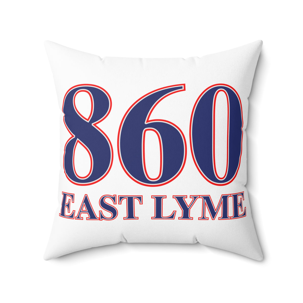 860 East Lyme Red, White & Blue Spun Polyester Square Pillow