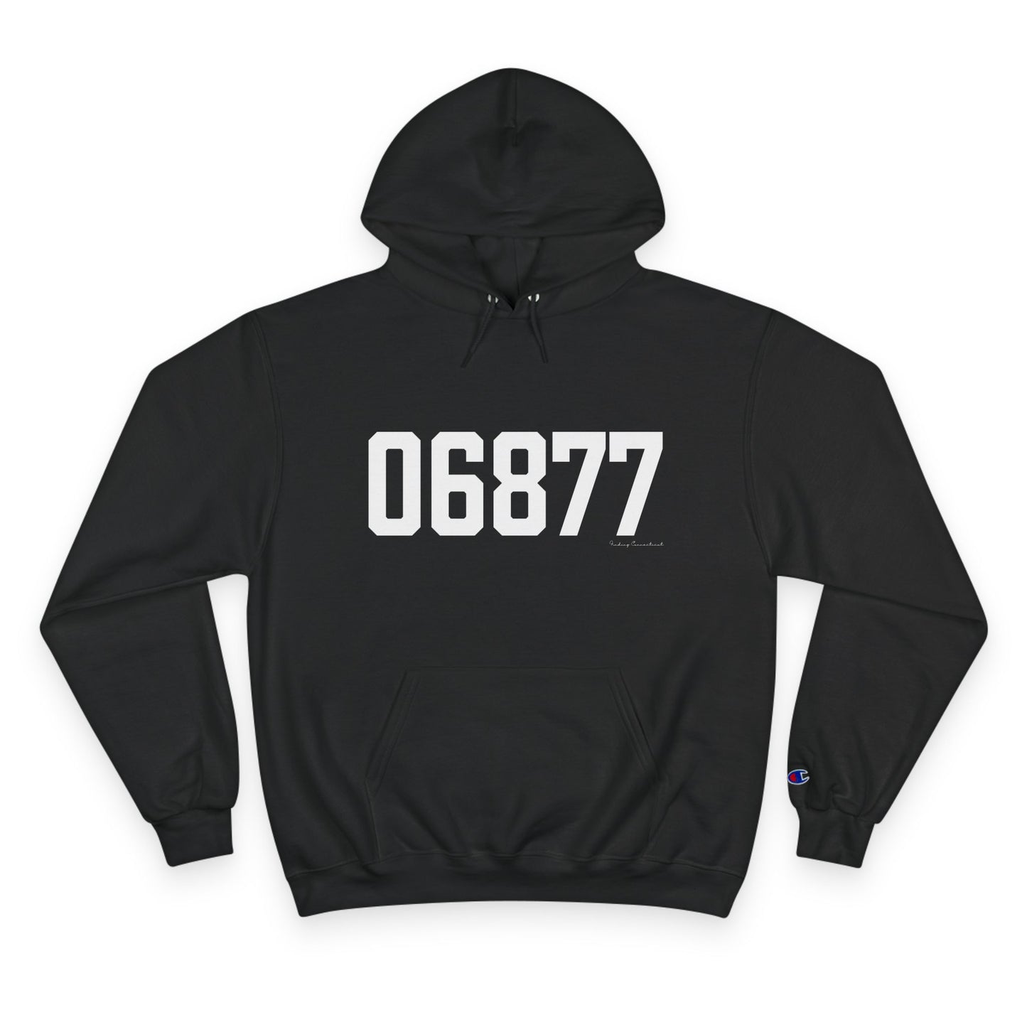 06877 Ridgefield CT Zip Code Champion Hoodie Sweatshirt