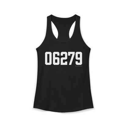 06279 Willington CT Zip Code Women's Ideal Racerback Tank Top