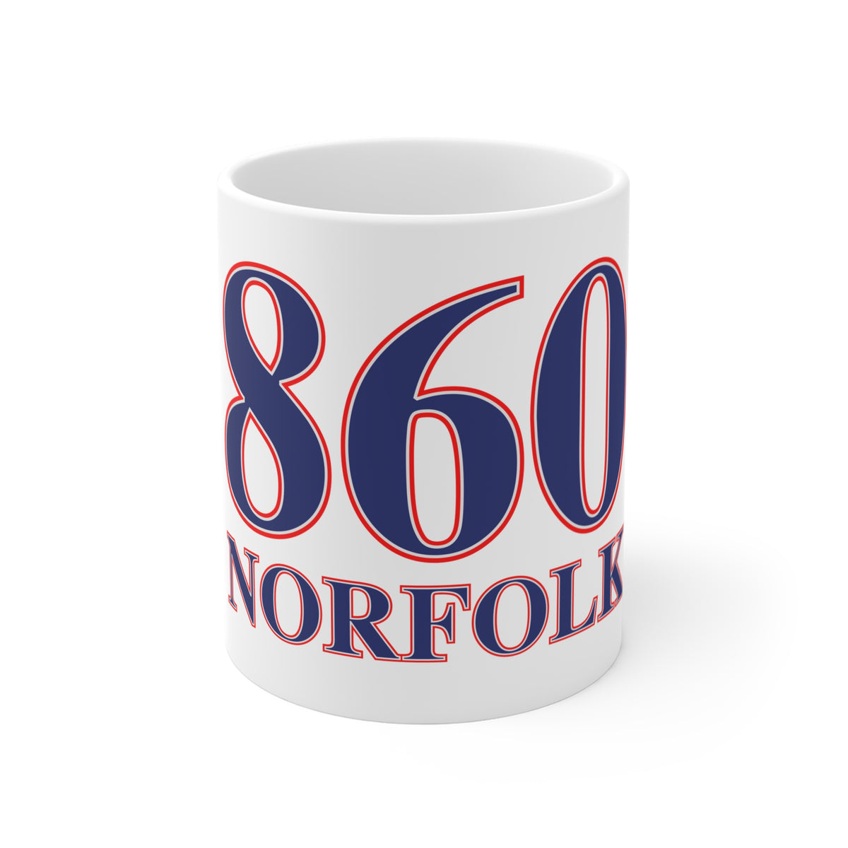 Norfolk Red, White & Blue Mug 11oz